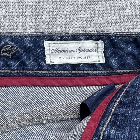 Tommy Hilfiger Womens Sz 8 Blue Denim Mid Rise American Splendor Trousers Jeans - Picture 7 of 14